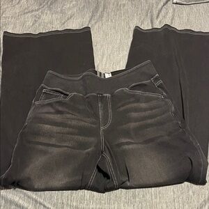 Black Jeans with White Stitching